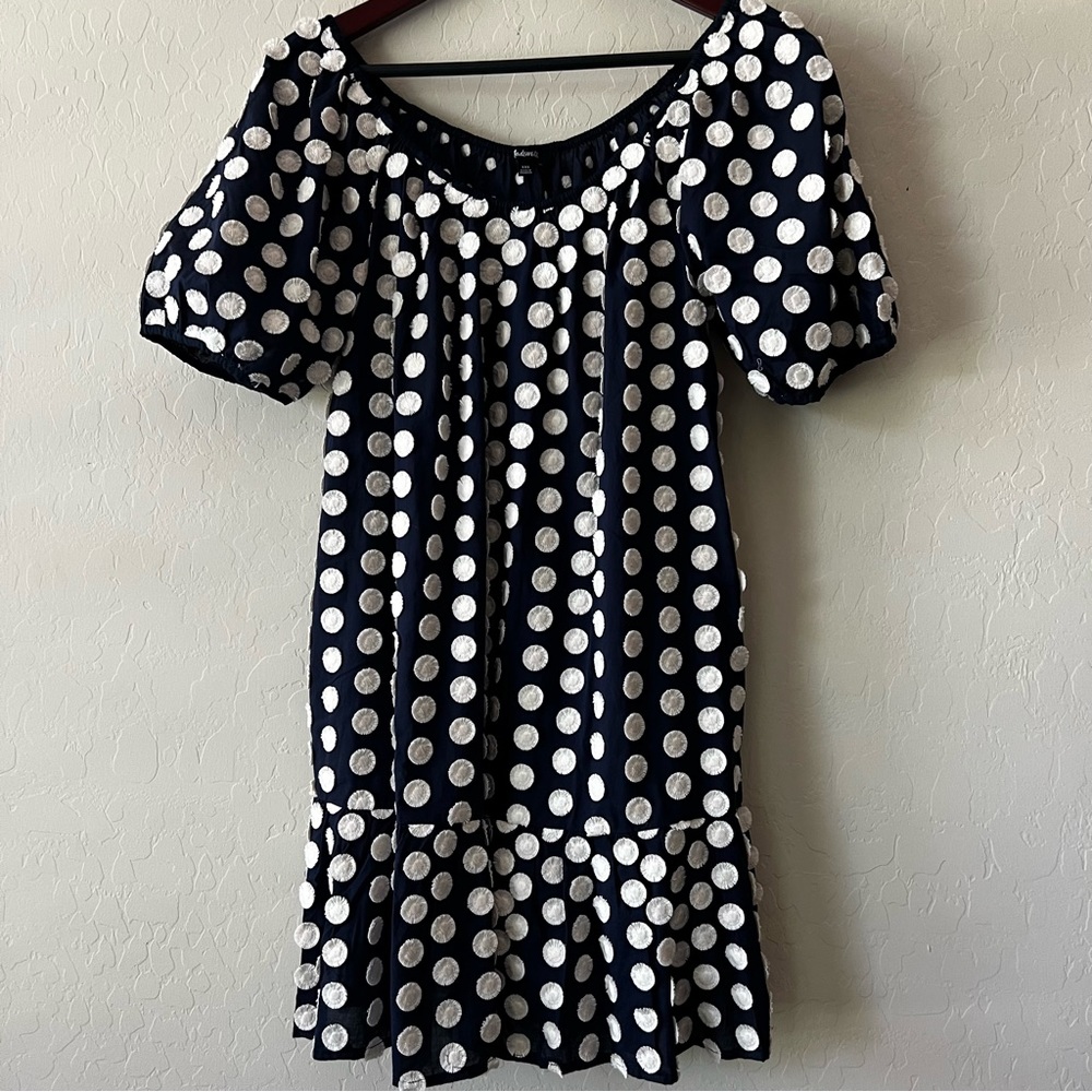 MADEWELL black and white dot dress